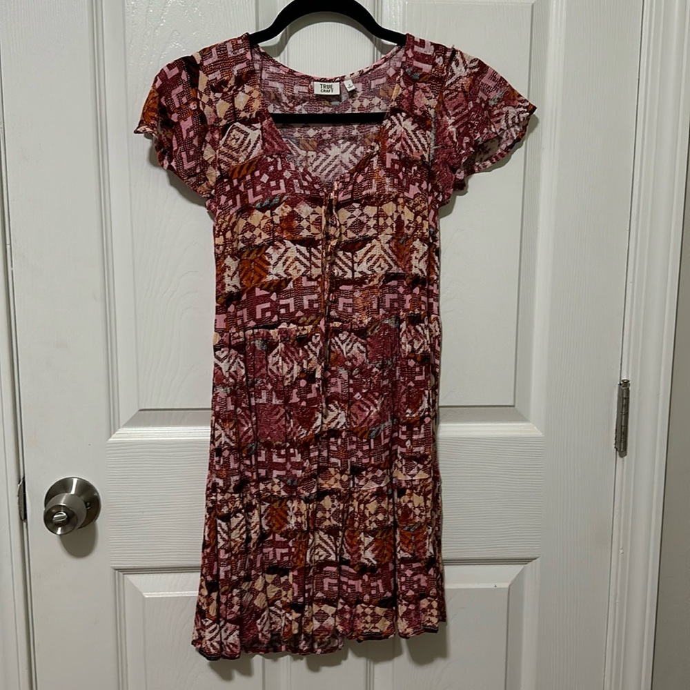 True Craft Aztec mini dress